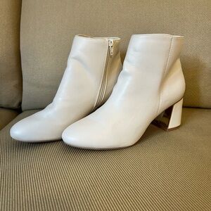 XOXO Cream Ankle Booties